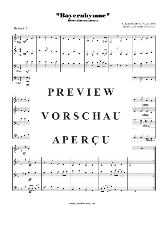 gallery: Bayernhymne , , (Blechbläser Quartett/Ensemble - Variable Besetzung)