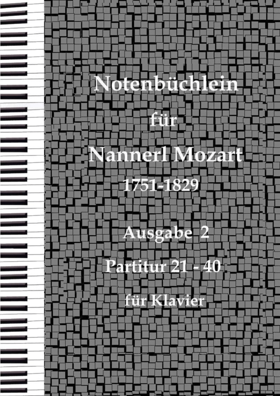 Notenbüchlein für Nannerl Mozart, Band 2 