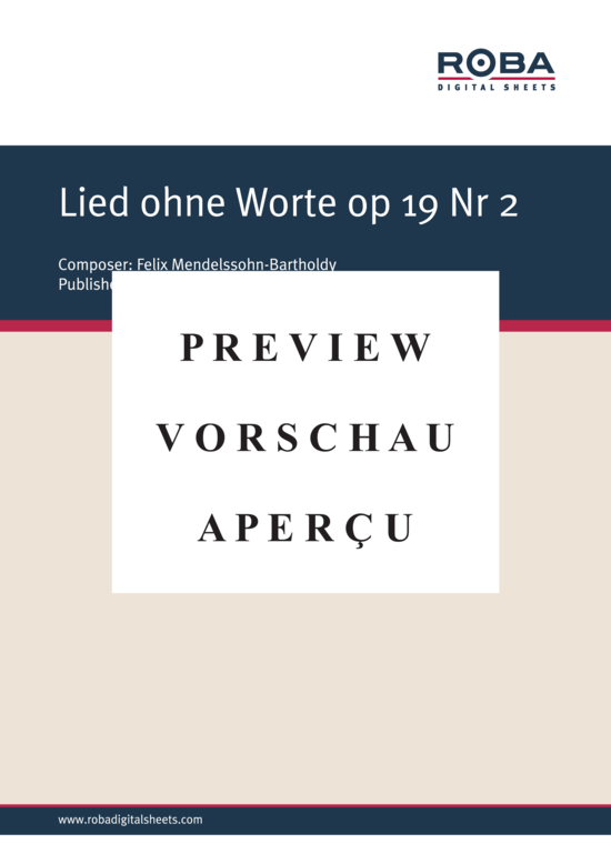 gallery: Lied ohne Worte Op.19 Nr 2 , , (Klavier + Violine)