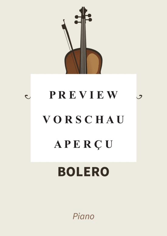 gallery: Bolero - pour Piano , , (Klavier Solo)