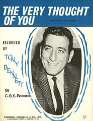 cover: The Very Thought Of You, Tony Bennett, Gesang, Klavier