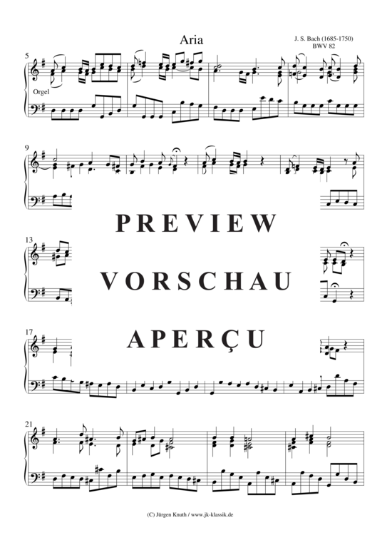 gallery: Rezitativ und Arie BWV 82 aus dem Notenbuch Anna M. Bach , , (Gesang + Klavier/Cembalo, BC)