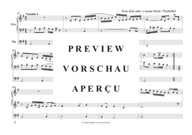 gallery: Freu dich sehr, o meine Seele (Choral mit 4 Variationen) , ,  (Orgel Solo)