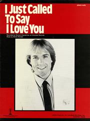 cover: I Just Called To Say I Love You, Richard Clayderman