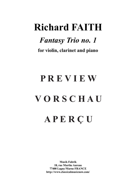 gallery: Fantasy Trio no. 1 , , (Klarinette in B, Violine + Klavier)