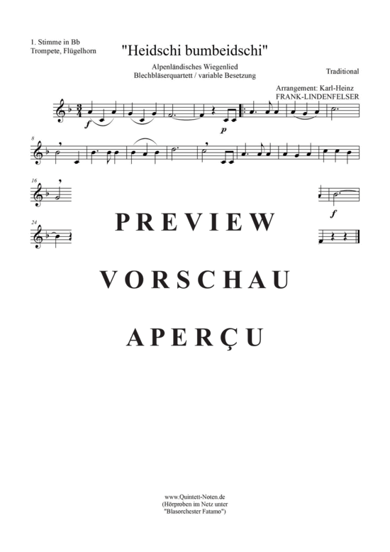 gallery: Heidschi-Bumbeidschi Blechbläser Quartett/Ensemble , , (variable Besetzung)