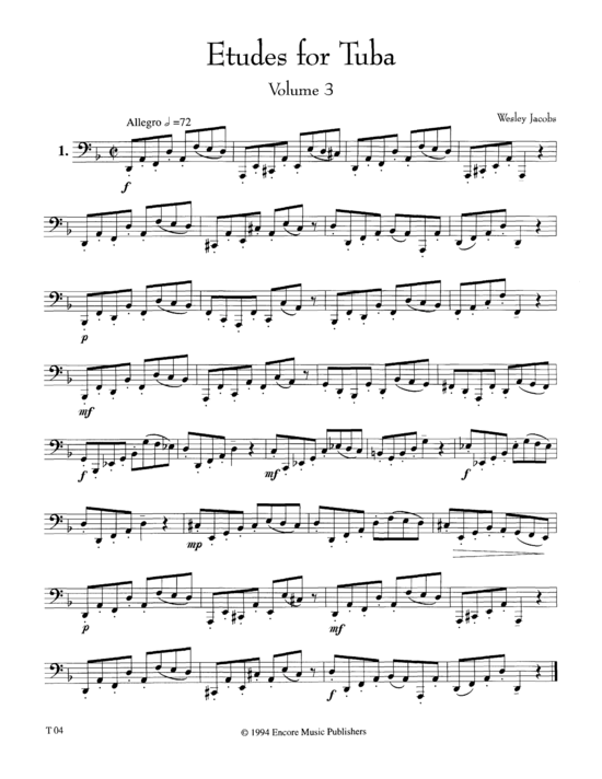 Etudes for Tuba Vol. 3 