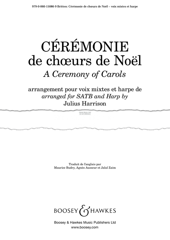 gallery: Cérémonie de chœurs de Noël, Benjamin Britten