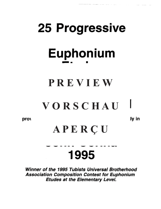 gallery: 25 Progressive Euphonium Etudes , , (Euphonium Solo)