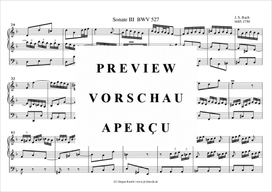 gallery: Sonate Nr.3 BWV 527 , , (Orgel Solo)