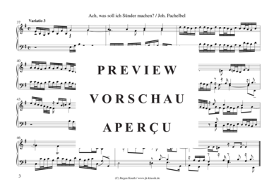 gallery: Ach, was soll ich Sünder machen? (Choral mit 6 Variationen) , ,  (Orgel Solo)