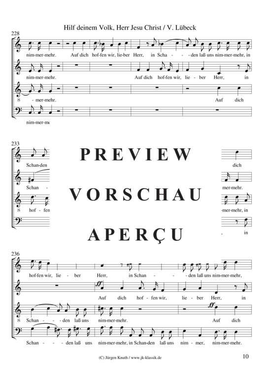 gallery: Hilf deinem Volk, Herr Jesu Christ (Choralkantate) , ,  Chor SATB (Gemischter Chor, Streicher + Orgel)