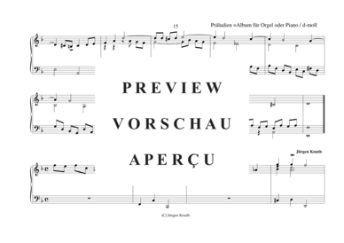 gallery: Präludien D-Moll , , (Orgel/Klavier Solo)