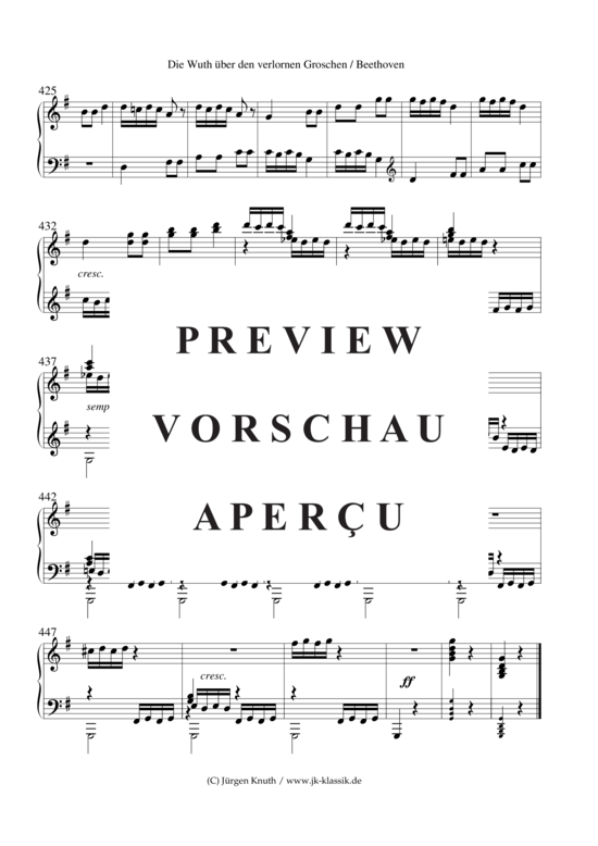 gallery: Die Wuth über den verlornen Groschen op.129 , , (Klavier Solo)