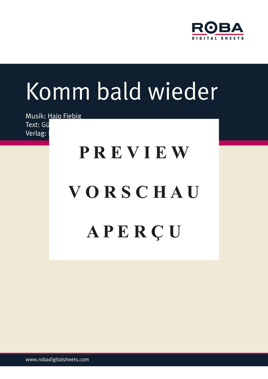 gallery: Komm bald wieder , , (Klavier + Gesang)