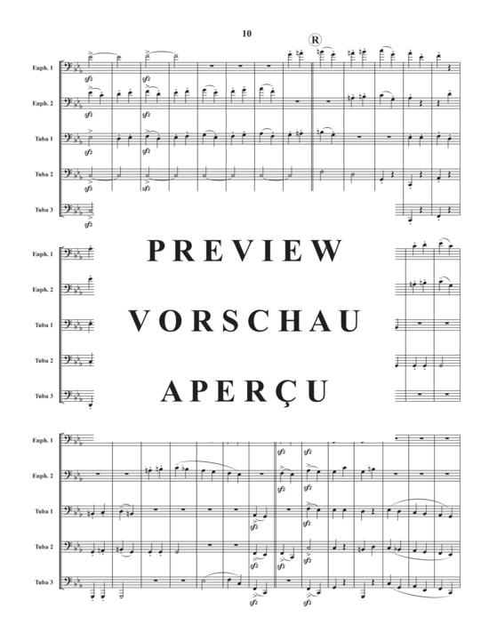 gallery: Movement 1 from Symphony No. 5 , , (2x Euphonium/Bariton, 3x Tuba)