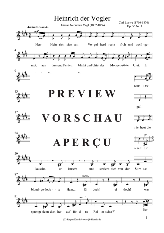 gallery: Heinrich der Vogler Op. 56 Nr. 1 , , (Gesang + Klavier)