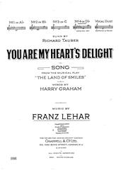 cover: You Are My Heart's Delight (from 'The Land Of Smiles'), Franz Lehar, Gesang, Klavier