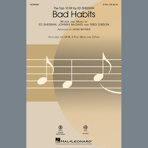 Produktbild zu: Bad Habits (arr. Mark Brymer)