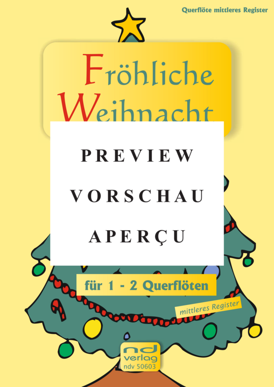 gallery: Fröhliche Weihnacht für 1-2 Querflöten , , (mittleres Register)