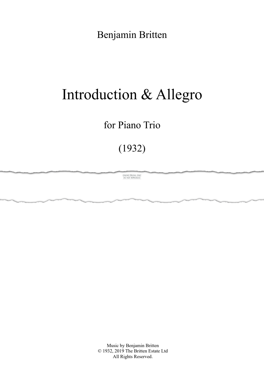 gallery: Introduction and Allegro, Benjamin Britten, Klavier, Violine, Violoncello