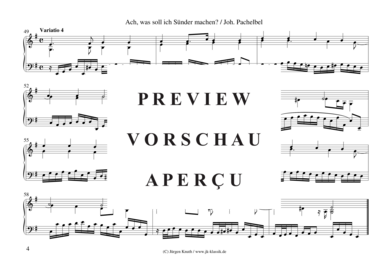 gallery: Ach, was soll ich Sünder machen? (Choral mit 6 Variationen) , ,  (Orgel Solo)