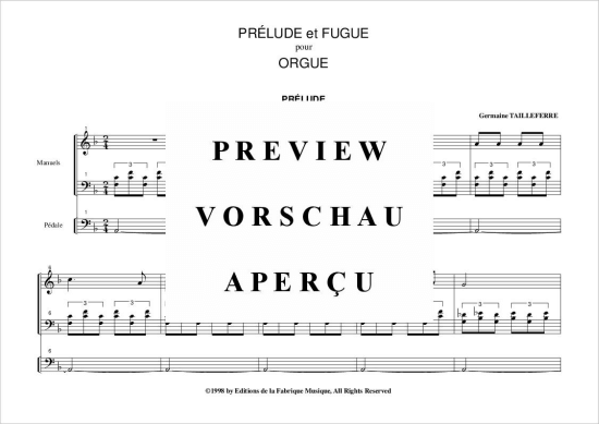 gallery: Prélude et Fugue , , (Orgel Solo)