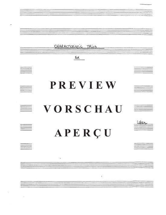 gallery: Characteristic Trios , , (Trio für 3x Euphonium oder 3x Posaune)