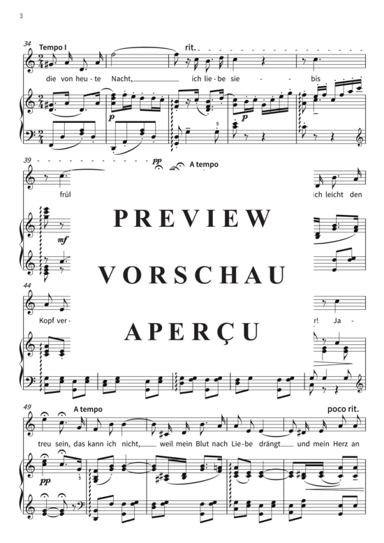 gallery: Treu sein, das liegt mir nicht! - Lied aus der Operette Eine Nacht in Venedig , , (Gesang + Klavier)