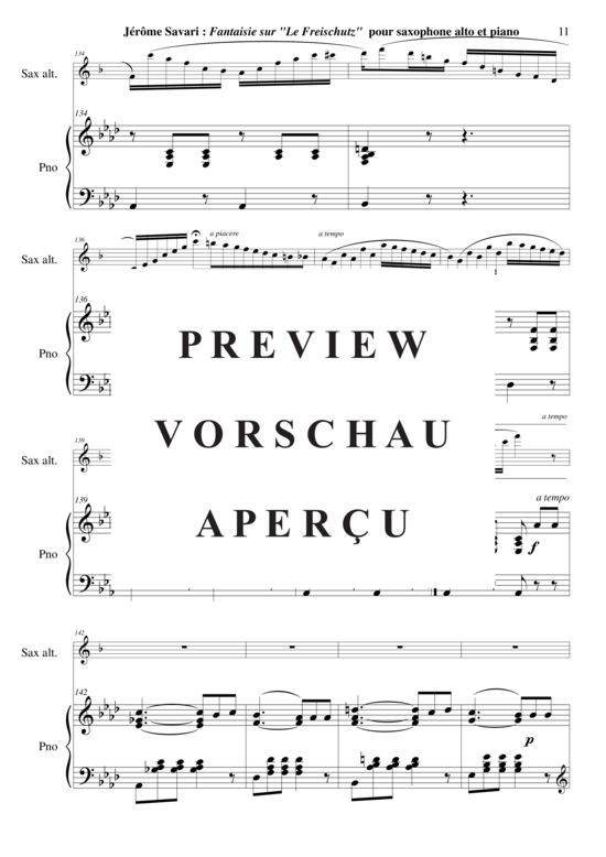 gallery: Phantasie über Der Freischütz , , (Alt-Saxophon+ Klavier)