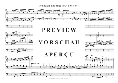 gallery: Präludium und Fuge in G, BWV 541 , , (Orgel Solo)