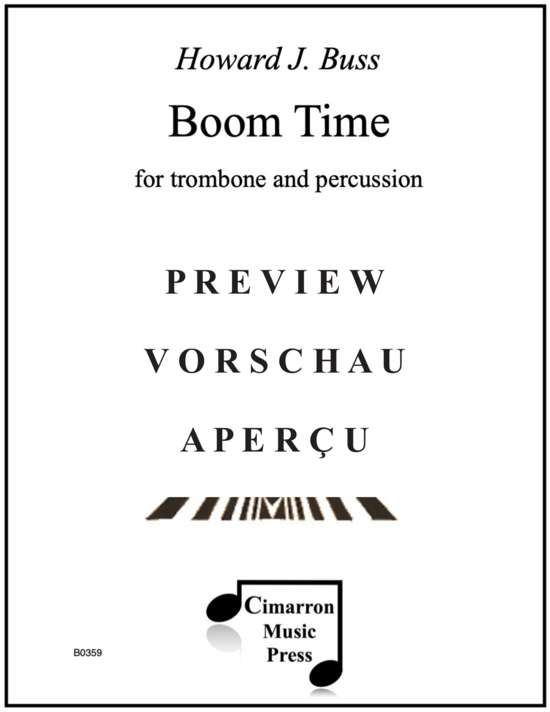 gallery: Boom Time , , (Posaune und ein Schlagzeug)