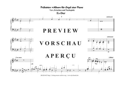 gallery: Präludien Es-Dur , , (Orgel/Klavier Solo)