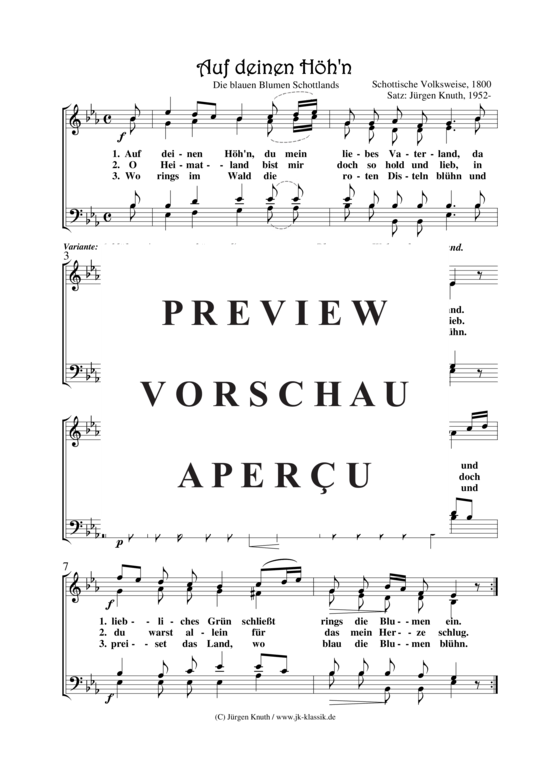 Auf deinen Höh´n (Die blauen Blumen Schottlands) 
