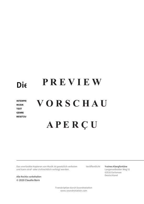 gallery: Die Schneekönigin (Gesang + Akkorde) , Yvaine,  (Leadsheet)