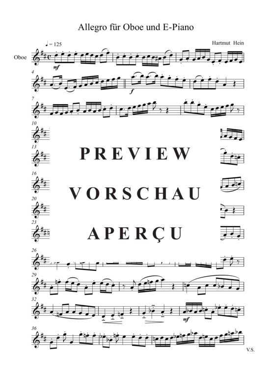 gallery: Allegro für Oboe/Flöte und E-Piano, , 
