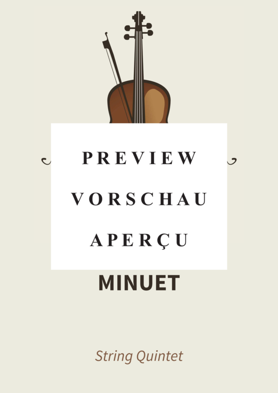 gallery: Minuet - from String Quintet in E major, Op. 11, No. 5 , , (Streicher Quintett)