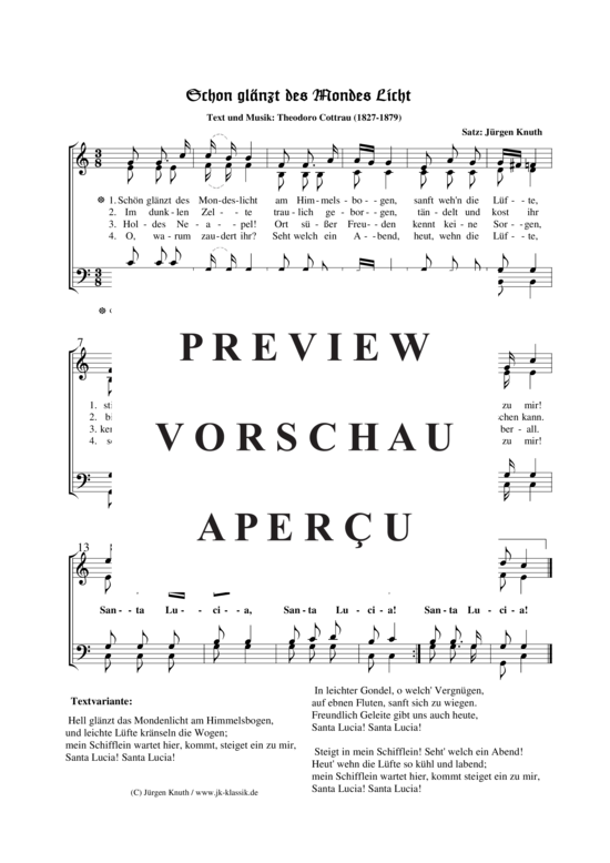 gallery: Schon glänzt des Mondes Licht , , (Gemischter Chor)