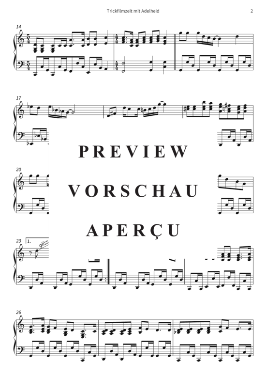 gallery: Trickfilmzeit mit Adelheid - Main theme from the TV series Trickfilmzeit mit Adleheid (1974) , ,  (Klavier Solo)