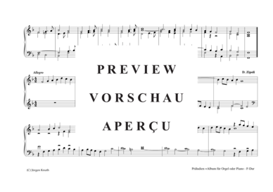 gallery: Präludien F-Dur , , (Orgel/Klavier Solo)
