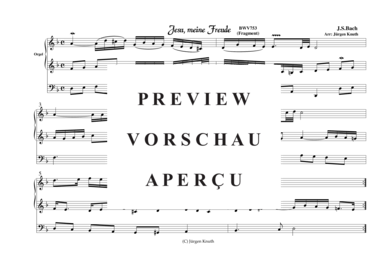 gallery: Jesu, meine Freude BWV753 (Fragment) , ,  (Orgel Solo)