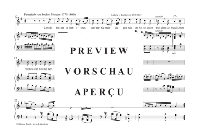 gallery: Feuerfarb von Sophie Mereau op.52. Nr.2 , , (Gesang/Soloinstrument in C + Klavier)