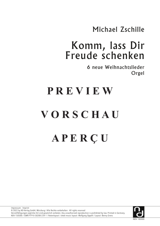 gallery: Komm, lass Dir Freude schenken , , (Gesang mittel + Klavier)