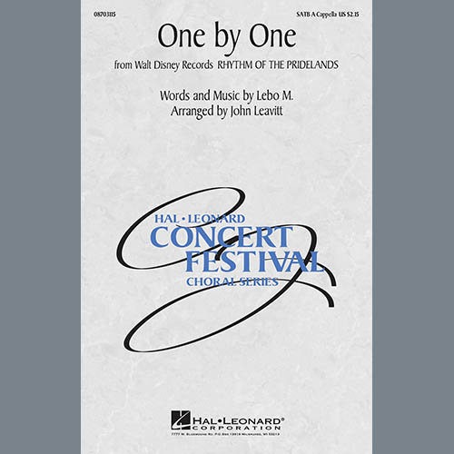 cover: One By One (from Rhythm of the Pridelands) (arr. John Leavitt), , Chor