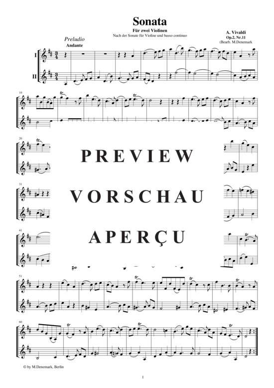 gallery: Sonate für zwei Violinen op.2 Nr.11, , 