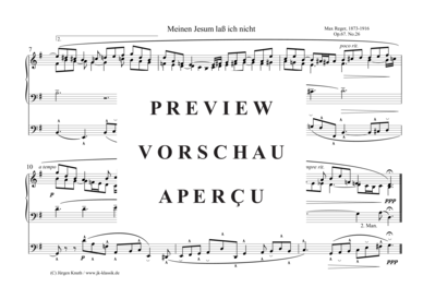 gallery: Meinen Jesum laß ich nicht Op.67. No.26 , , (Orgel Solo)