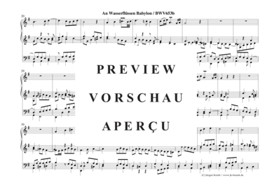 gallery: An Wasserflüssen Babylon BWV 653b , , (Orgel Solo)