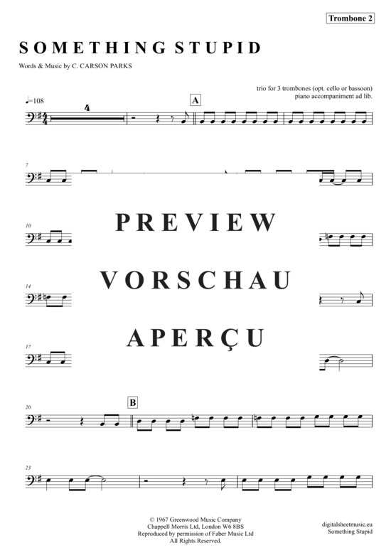 gallery: Something Stupid , Williams, Robbie, (Posaunen Trio + Klavier)