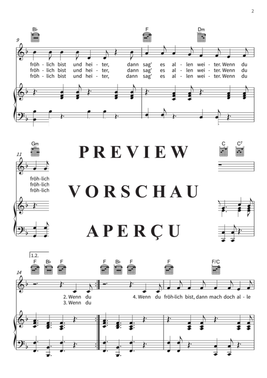 gallery: Wenn Du fröhlich bist , , (Gesang + Klavier, Gitarre)