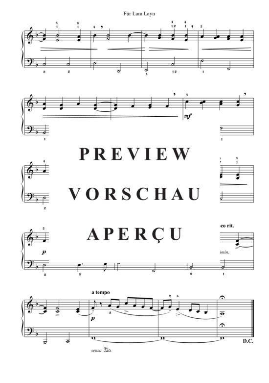 gallery: Für Lara Layn , , (Klavier Solo - Level 1 - 5.Klavierjahr)